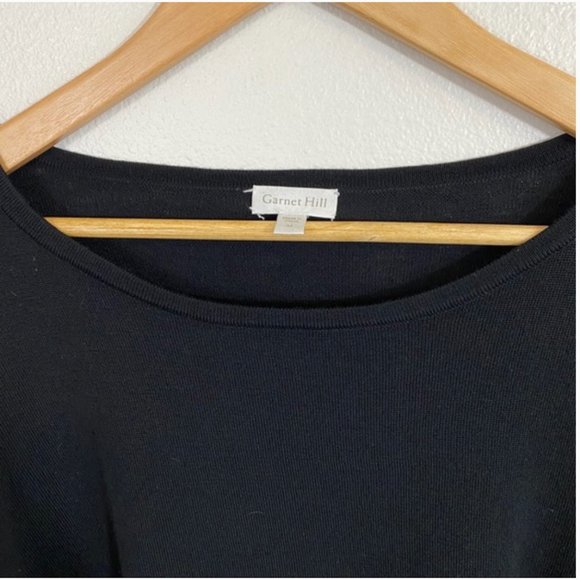 100% Merino Wool Garnet Hill Balloon SleeveSweater - Picture 6 of 6